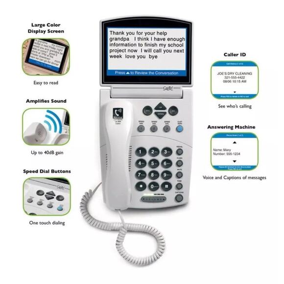 Ultratec Captel 840i Hearing Impaired Touch Caption Telephone New In Box - Picture 2 of 14